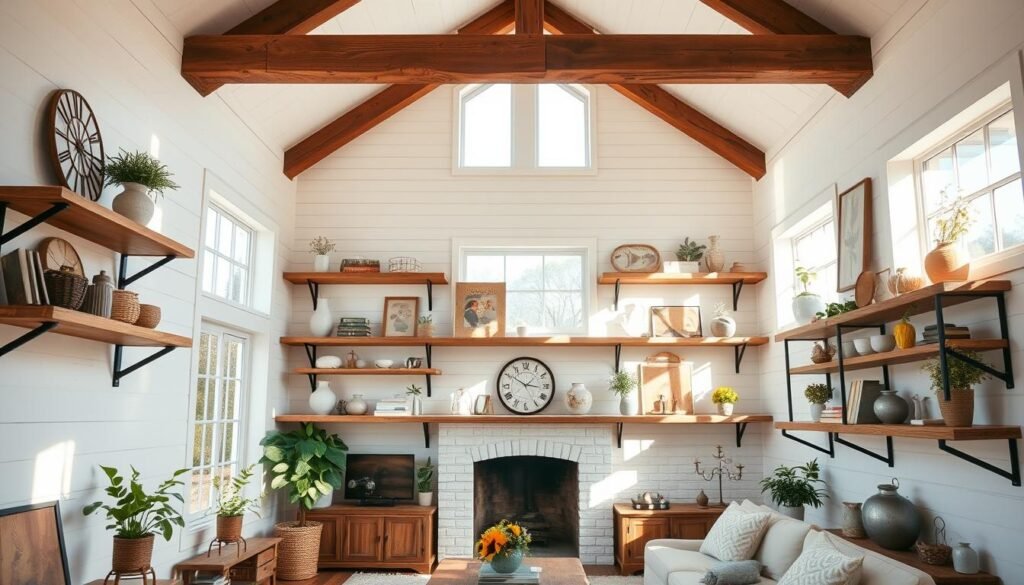 open shelving open shelving